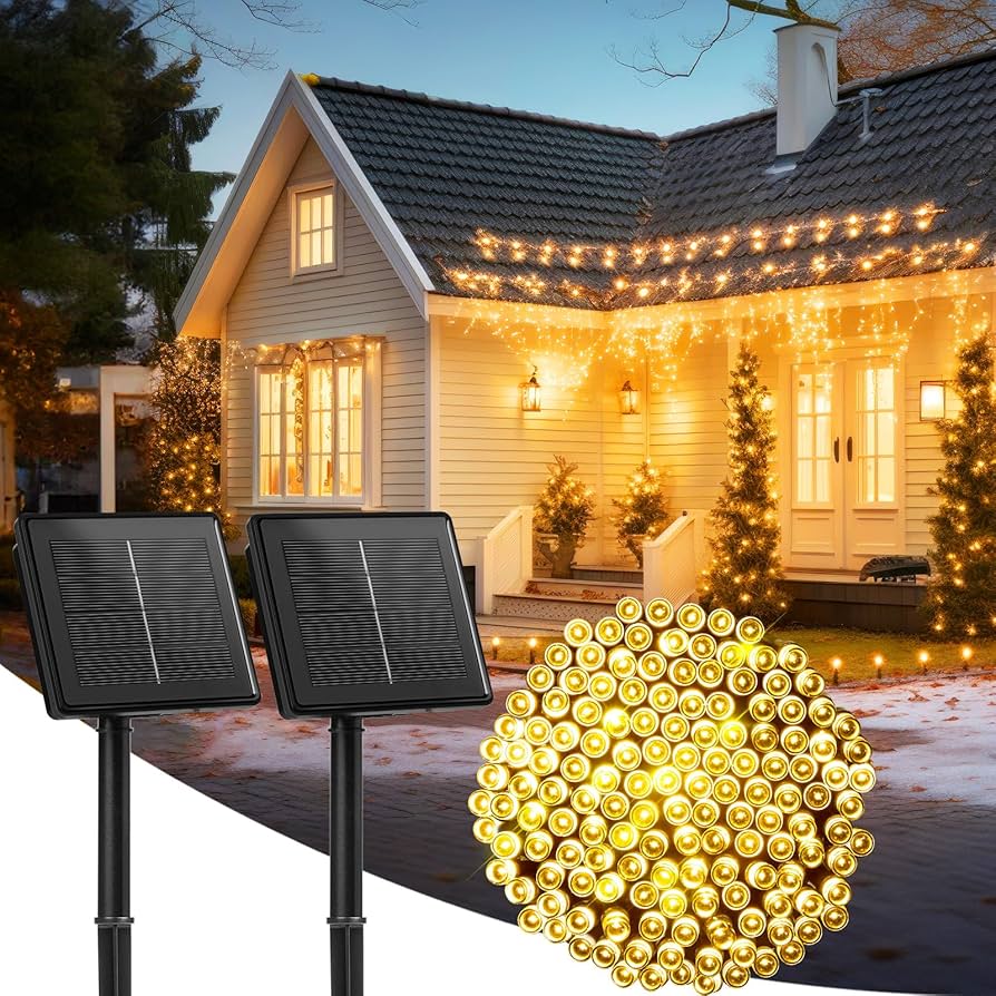 Luz solar arroz guirnalda 80 LED